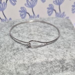 Elegant Silver Bangle Bracelet